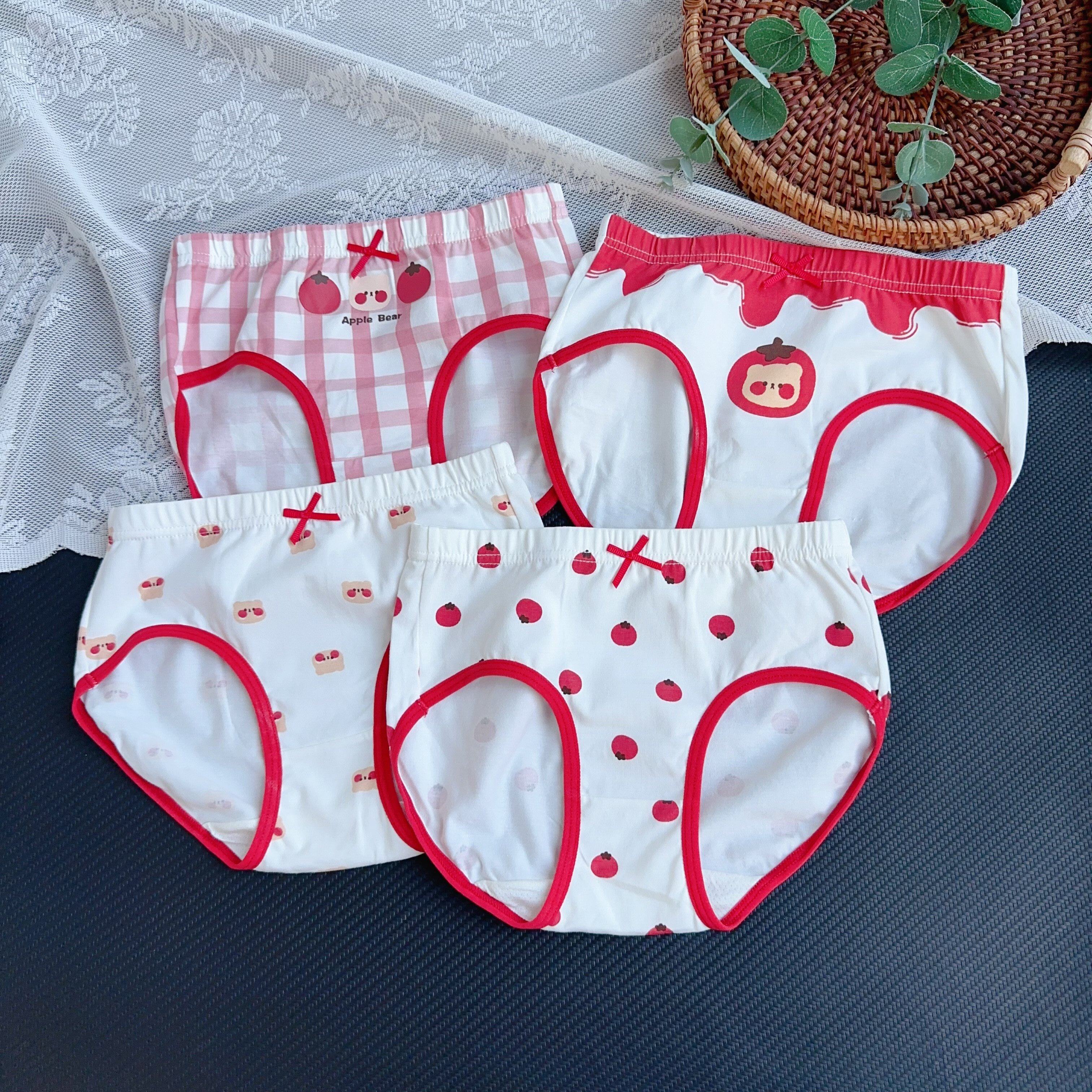A类 4条装 抗菌裆 不夹PP 薄软透气卡通印花纯棉女童宝宝三角内裤,淘宝优惠券,粉丝福利购,淘宝优惠卷