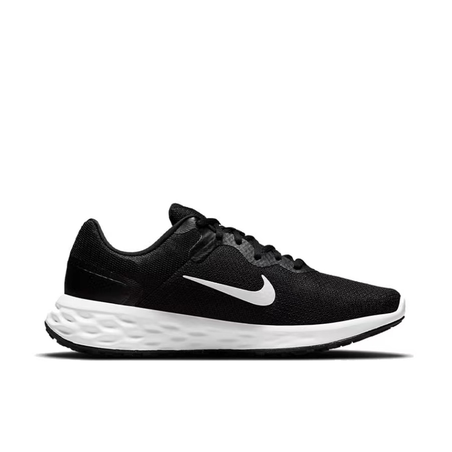 耐克/NIKE REVOLUTION 6黑白男女情侣缓震透气跑步鞋 DC3728-003 - 图3