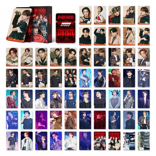 92张ATEEZ小卡片照贴纸世界巡演新专辑写真集金弘中明星同款周边 - 图2
