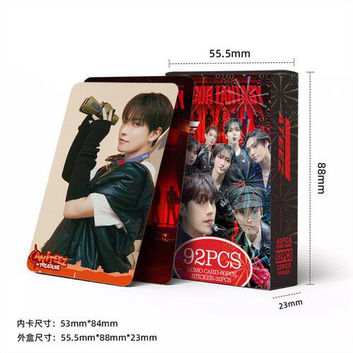 92张ATEEZ小卡片照贴纸世界巡演新专辑写真集金弘中明星同款周边 - 图3