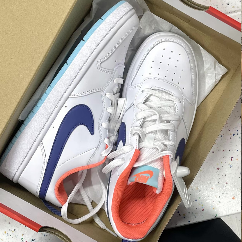 耐克/Nike Court Borough Low低帮休闲白绿板鞋女HF5750-101-图1