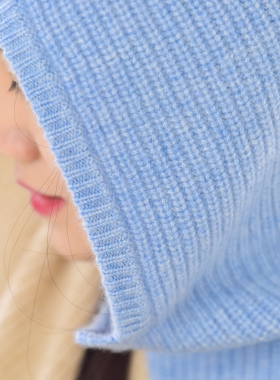 APCSHOP一体两用女士帽子脖套