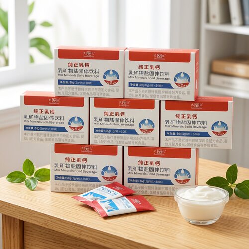 元复乳钙粉纯正乳矿物盐固体饮料牛乳钙粉230mg钙冲剂牛奶提炼30g - 图2