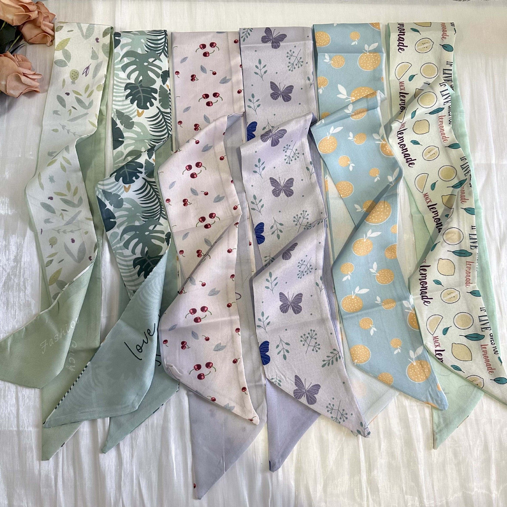 长条邦包小丝巾缠绕系包手柄领巾绑发系发百搭装饰飘带礼盒伴手礼