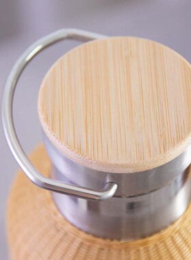 复古竹盖保温壶竹丝扣瓷新品