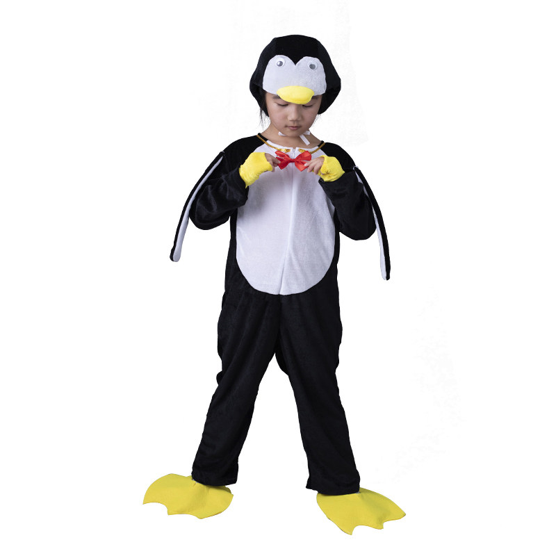 小企鹅儿童动物演出服幼儿园小学生男女宝宝角色卡通表演服装元旦 - 图3