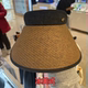 Korean free spot nurie anti-UV summer women's sun protection versatile hat sun hat straw vinyl empty top hat