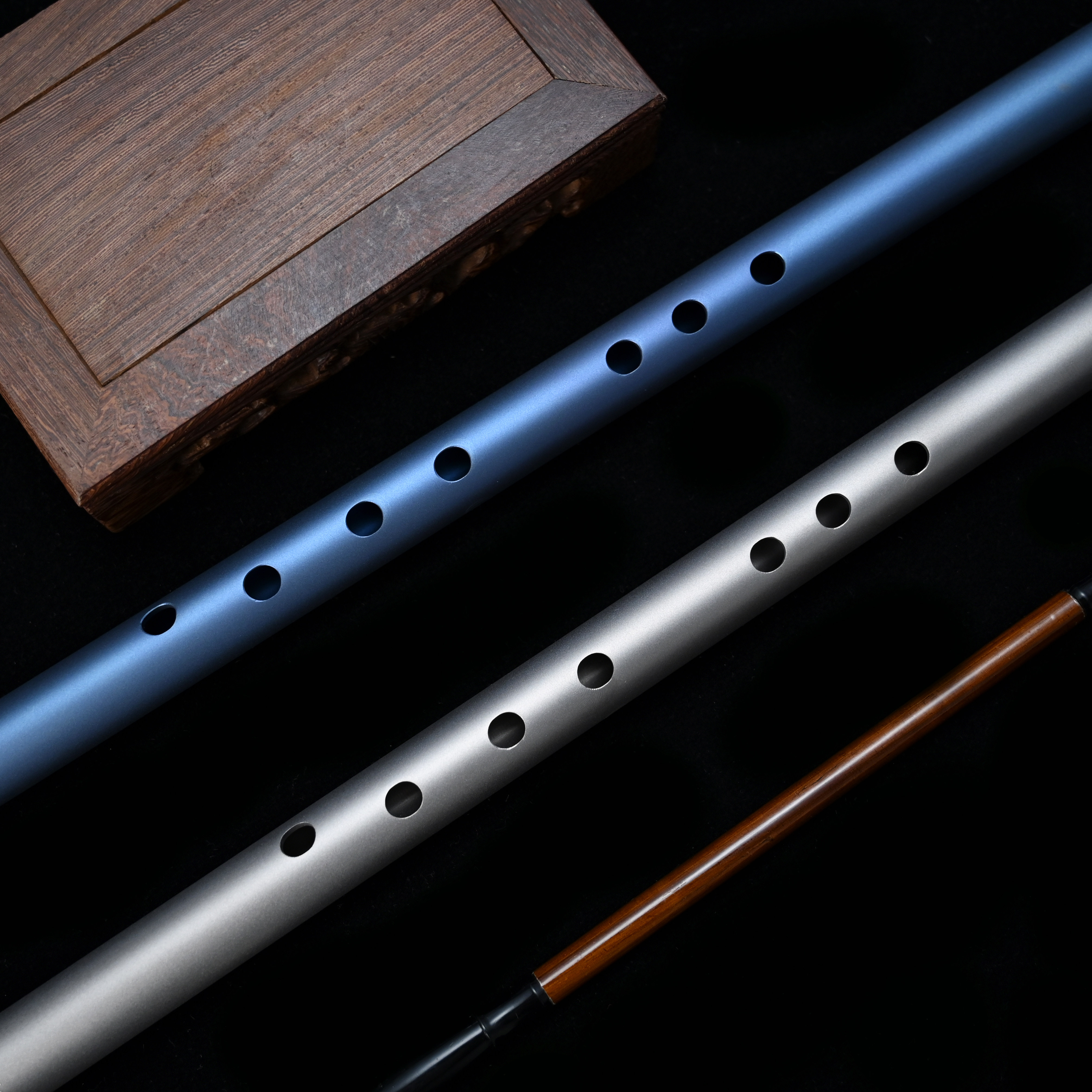 钛合金箫纯钛金属洞箫专业演奏高音准大共鸣八孔长萧乐器简单易学,淘宝优惠券,粉丝福利购,淘宝优惠卷