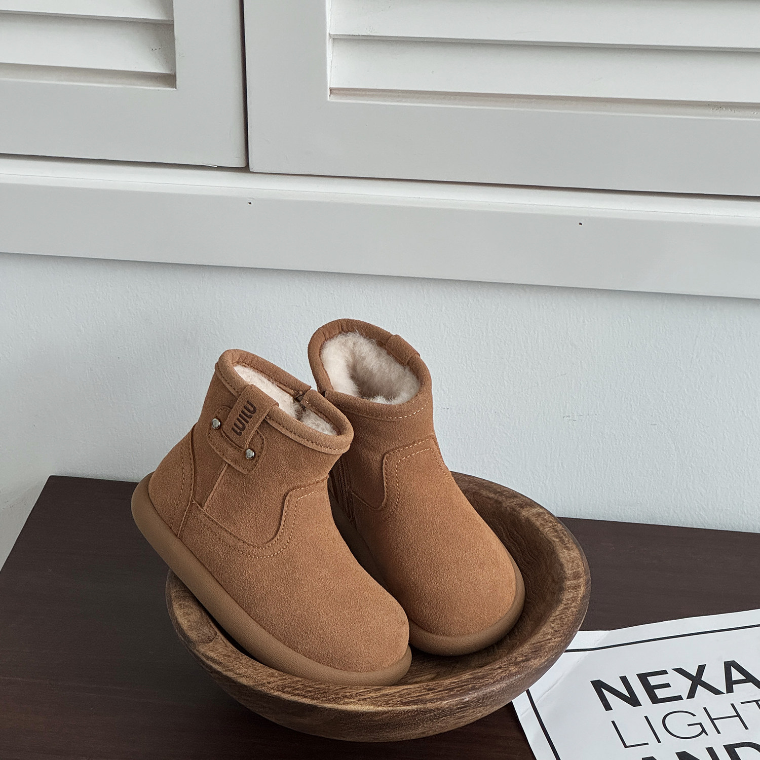 儿童大棉靴子2025冬季新款加厚绒女童雪地靴真皮英伦风男童马丁靴,淘宝优惠券,粉丝福利购,淘宝优惠卷