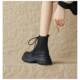 Lace-up versatile retro 2024 autumn and winter new style short boots