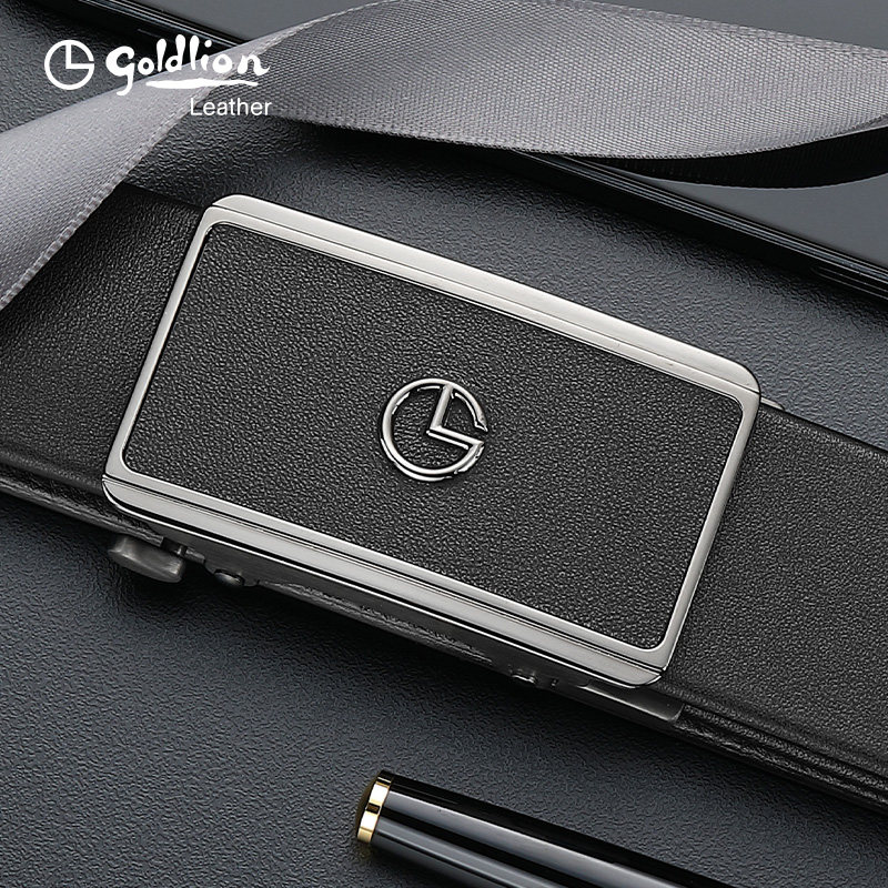 【不锈钢】金利来皮带男真皮腰带自动扣商务腰封头层牛皮裤带,淘宝优惠券,粉丝福利购,淘宝优惠卷