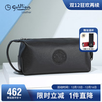 Kinley to hand bag men 2023 new genuine leather hand grip bag large capacity Multi-functional hand grab bag Bull Leather Handbag