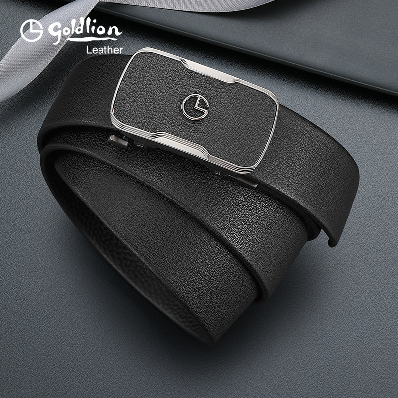 【不锈钢】金利来皮带真皮商务轻奢自动扣软面腰带男头层牛皮裤带,淘宝优惠券,粉丝福利购,淘宝优惠卷