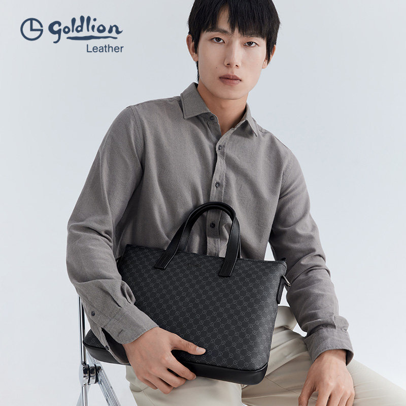 金利来2023新款商务大容量公文包 金利来箱包男士包袋