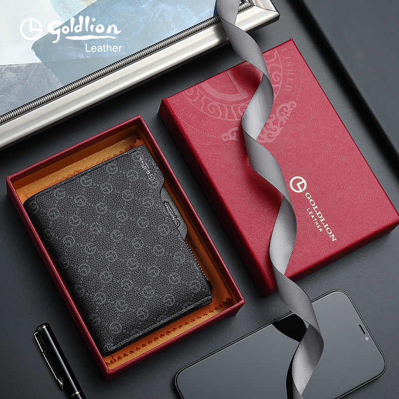 金利来2023新款男士薄款新潮零钱夹 金利来箱包钱包