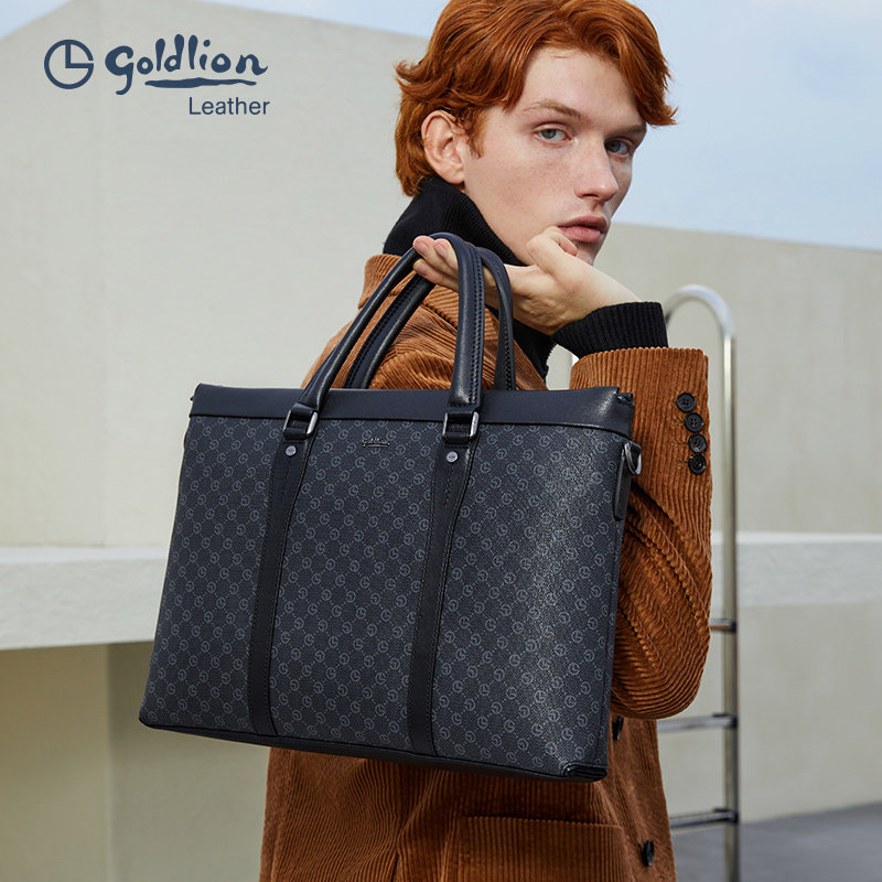 金利来男士手提包青年职业公文包 金利来箱包男士包袋