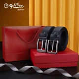 Модный ремень, кожаная пряжка, штаны, из натуральной кожи, воловья кожа, простой и элегантный дизайн, легкий роскошный стиль