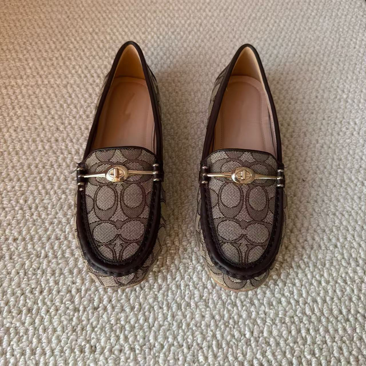 25新款帆布马衔扣低帮套脚复古百搭舒适防滑一脚蹬乐福鞋女豆豆鞋,淘宝优惠券,粉丝福利购,淘宝优惠卷