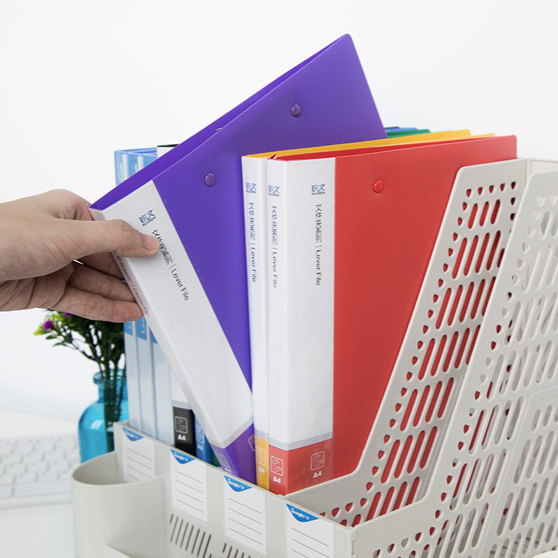 广博文件夹办公用品双夹强压夹单双夹A4强力资料夹档案夹整理夹文件夹子收纳册收纳盒学生用板夹_虎窝淘