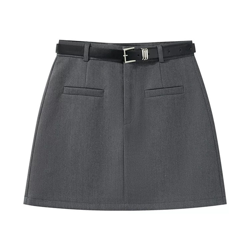 大码高腰西装短裙女秋季胖mm遮肚显瘦梨形身材小个子a字半身裙子,淘宝优惠券,粉丝福利购,淘宝优惠卷