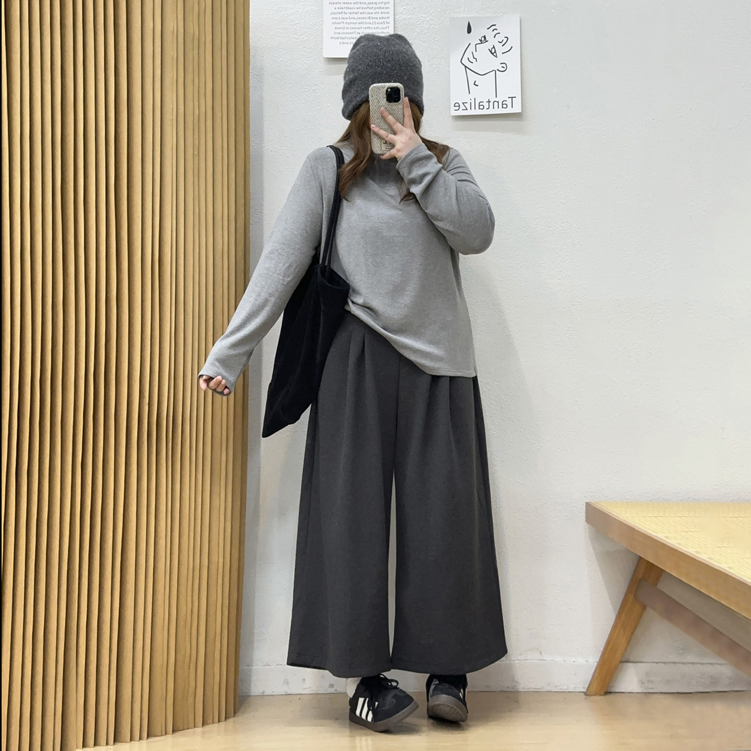 宛宛大码小个子阔腿毛呢西装裤女秋冬加厚裤子胖mm呢子九分休闲裤,淘宝优惠券,粉丝福利购,淘宝优惠卷