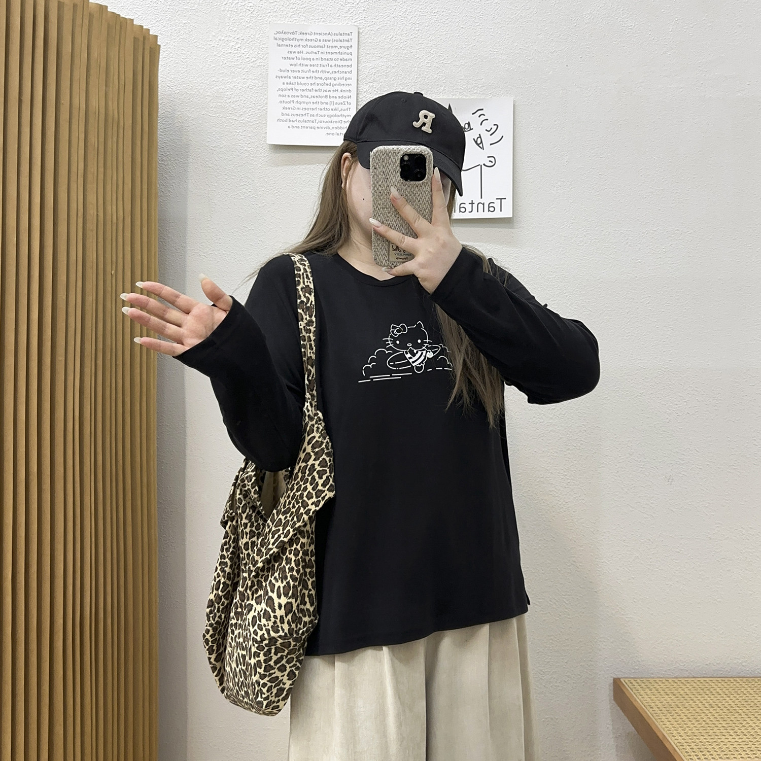 宛宛大码女装正肩t恤春秋胖mm显瘦松弛感字母印花简约遮肚子上衣,淘宝优惠券,粉丝福利购,淘宝优惠卷