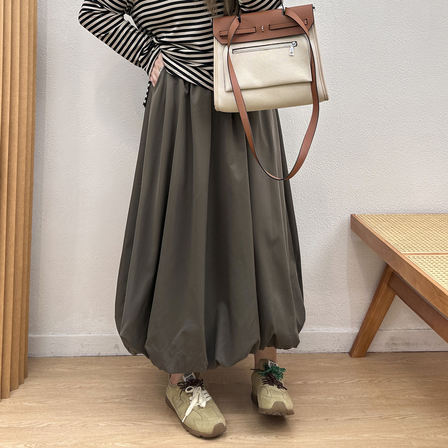 宛宛大码花苞裙秋季新款蓬蓬半身裙胖mm显瘦遮肚梨形身材A字长裙,淘宝优惠券,粉丝福利购,淘宝优惠卷