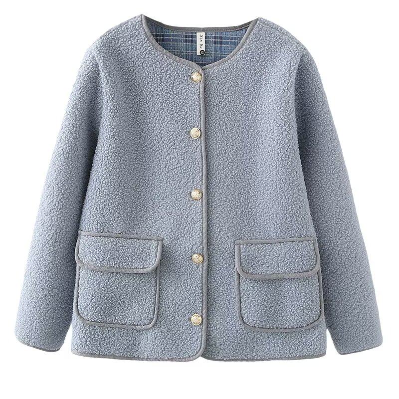 宛宛大码女装胖mm休闲风仿羊羔毛短外套女冬季保暖加厚毛毛绒外套,淘宝优惠券,粉丝福利购,淘宝优惠卷