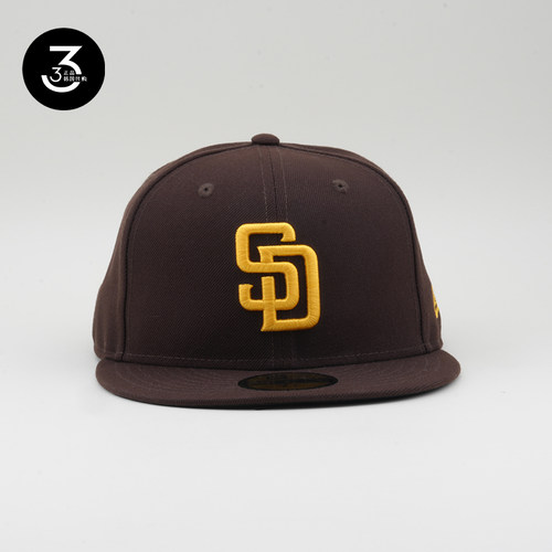韩国代购NEWERA纽亦华5950平沿全封闭棒球帽MLB圣迭戈教士59FIFTY - 图3