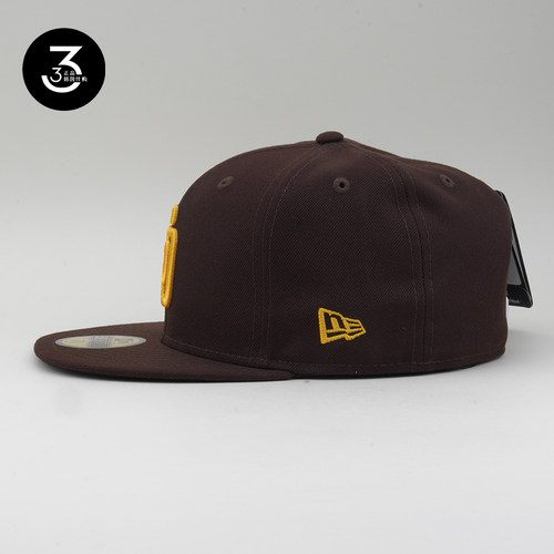 韩国代购NEWERA纽亦华5950平沿全封闭棒球帽MLB圣迭戈教士59FIFTY - 图0