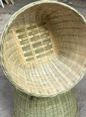 竹编筐手工大号箩筐制品淘米箩篼粮食竹筐收纳篓竹编簸箕