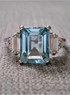 华杰时尚精美的925银钻石戒指 浪漫女性订婚婚礼节日戒指厂家直销