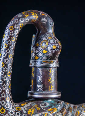 山西博物馆雁鱼灯仿古摆件