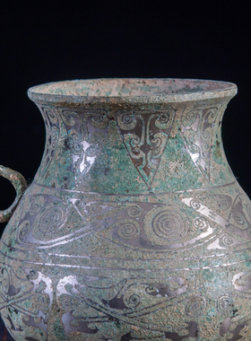 错银鍪家居饰品铜摆件