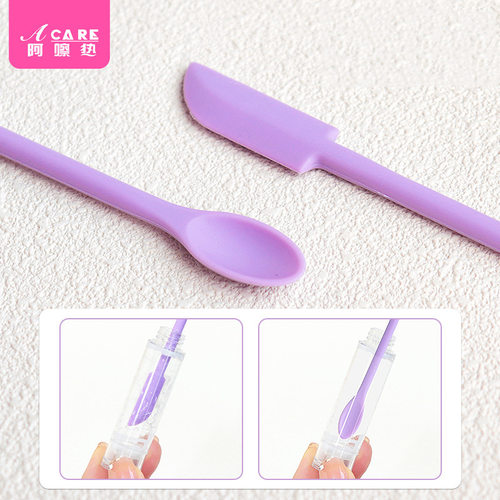 刮勺/双头A1pq808-分装小勺子化妆品刮取工具化妆品双头硅胶挖 - 图1