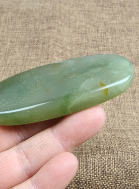 新疆和田玉山料老坑青海料翠绿原石修型挂件把件保真支持全国复验