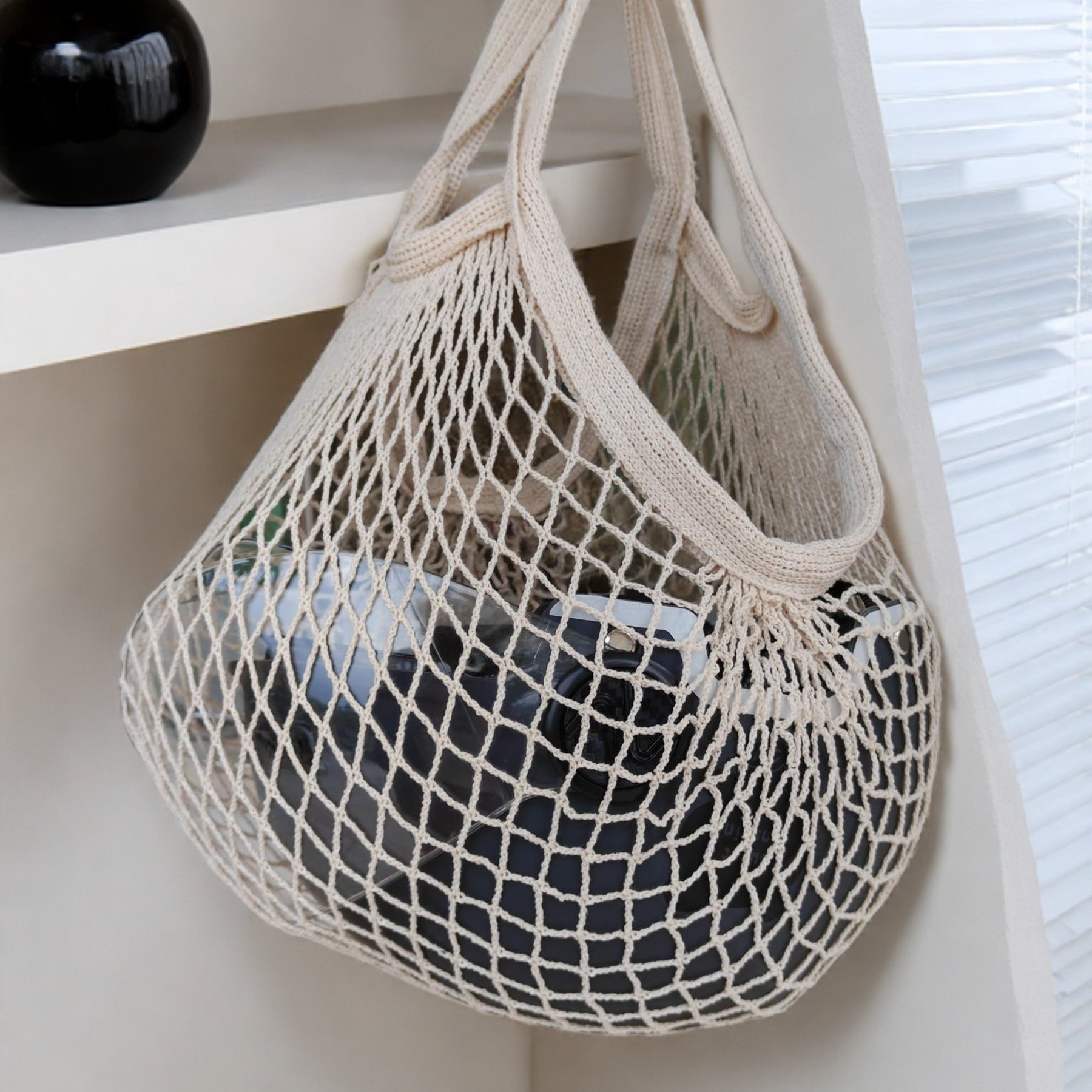 网包露营水果网兜 手提买菜网眼镂空袋 头盔篮网球收纳网兜棉网袋,淘宝优惠券,粉丝福利购,淘宝优惠卷