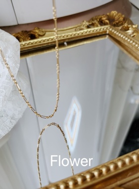 圆环拼钛钢项链环环相扣连环锁扣镀18K金气质轻奢高级小众锁骨链