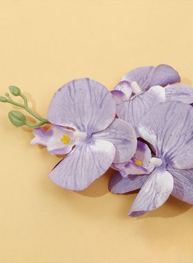 9头高端蝴蝶兰仿真花假花家居婚礼装饰花艺批发摆件户外餐桌布置