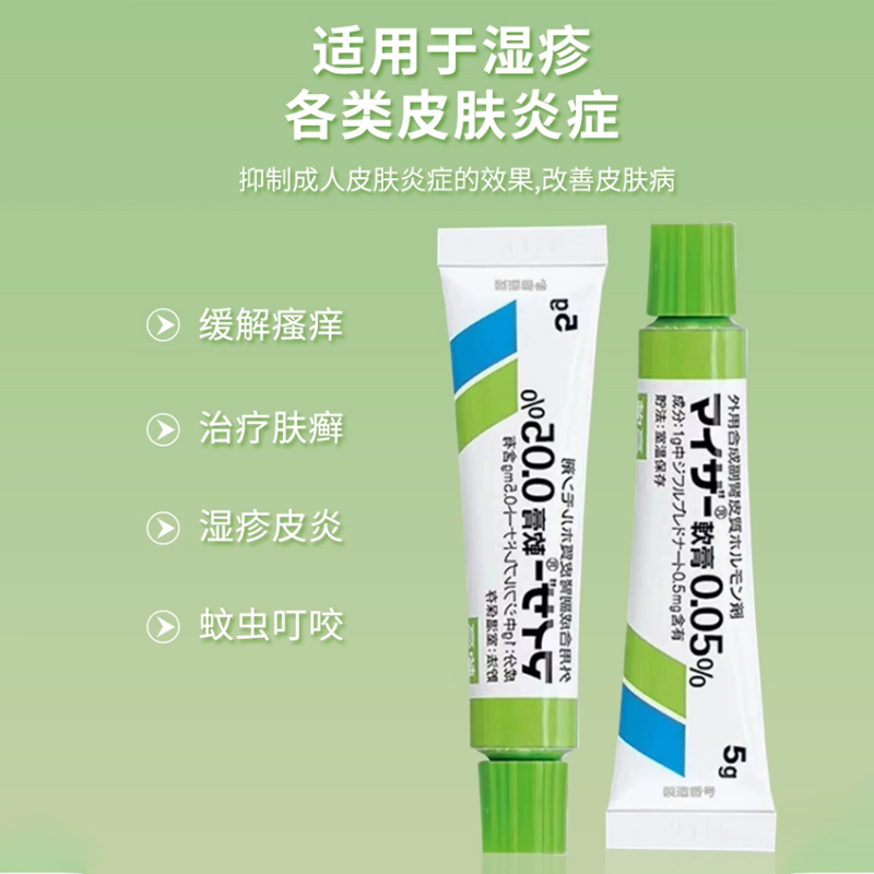 日本田边三菱湿疹止痒去根寻荨麻疹过敏断根成人皮炎蚊虫叮咬膏R-图1