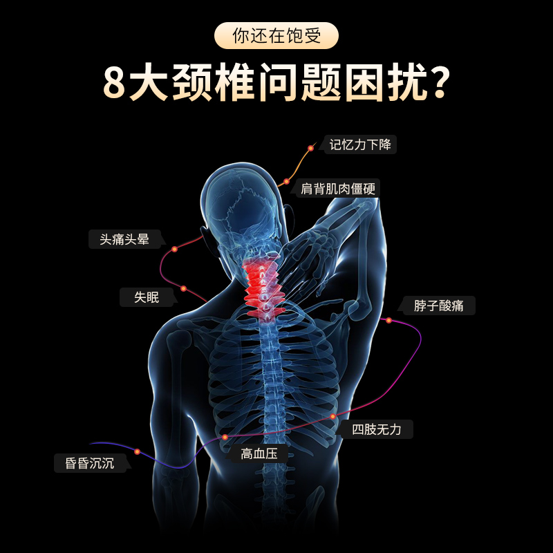 颈椎枕头护颈枕修复劲椎病睡觉助睡眠专用记忆棉单人枕芯家用整头 - 图0