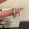 Suzyacc kr niche design sterling silver rhombus diamond ring light luxury temperament high-end index finger ring for women