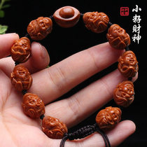 Suk olives nuclear carvings pure hand engraving boutique iron nuclear seed bean din small Cairou Gods Olive Hu men and women hands-on-hand strings