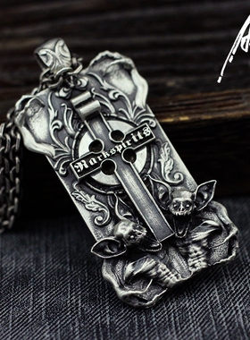 原创手工十字架哥特风男女款吊坠