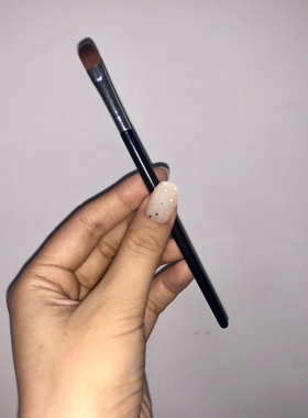 眼影刷扁头细节刷单只纤维毛