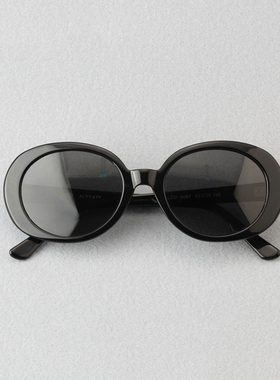 新款太阳镜 时尚潮墨镜防紫外线红色 眼镜框圆形框 6097