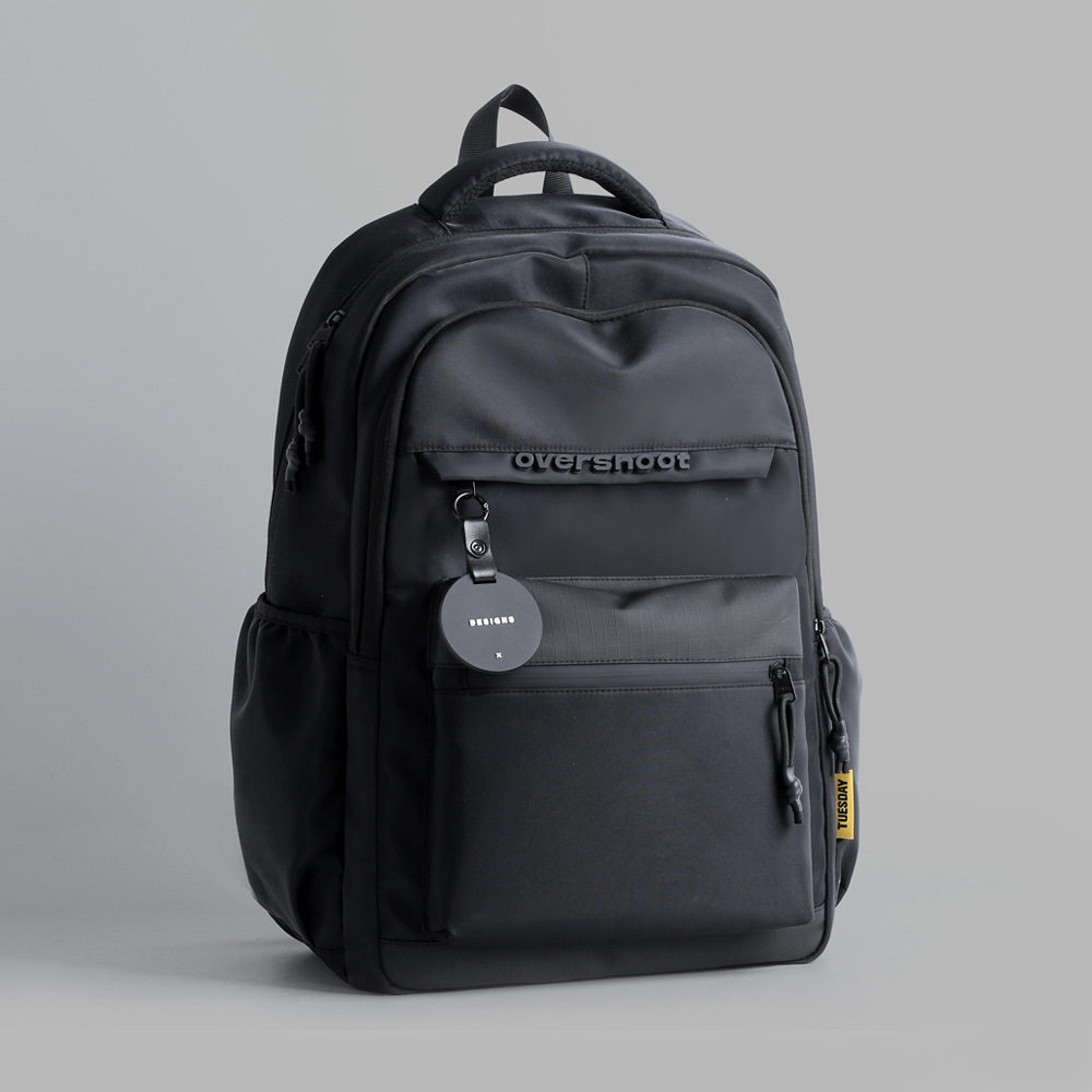 菊仙子双肩包男士简约大容量旅行电脑背包休闲初中高中大学生书包,淘宝优惠券,粉丝福利购,淘宝优惠卷