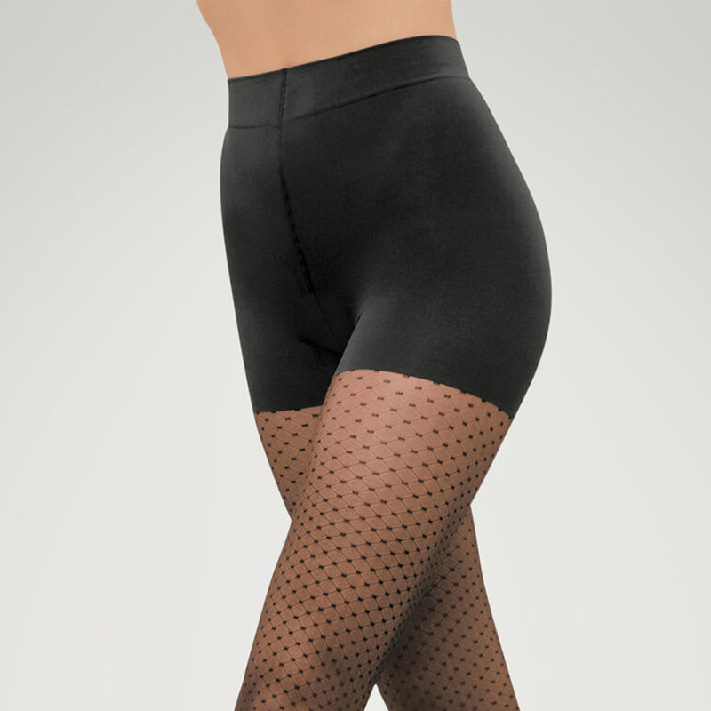 Wolford/沃尔福特Control20D高级感黑色波点束型连裤丝袜子14984-图1