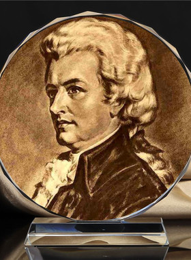 世界画像水晶模型书房桌面纪念品