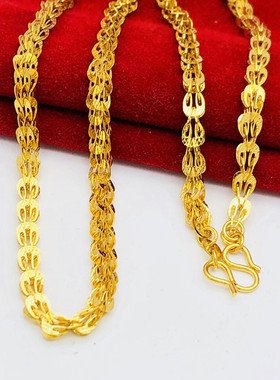 凤尾项链凤凰套装沙金镂空婚庆女